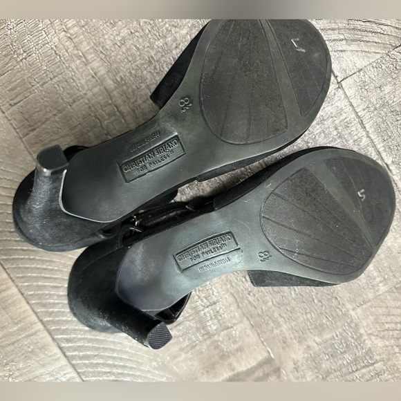 NWT Christian Siriano open toe strappy stiletto 8.5 - Picture 4 of 4